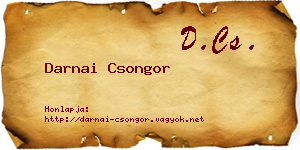 Darnai Csongor névjegykártya